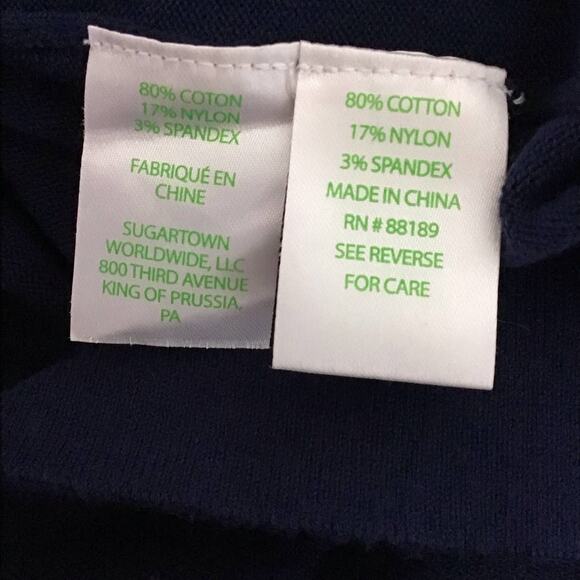 Lilly Pulitzer Maria Boatneck Sweater Navy Blue Worth Pink White Stripe sz XS - Picture 8 of 10